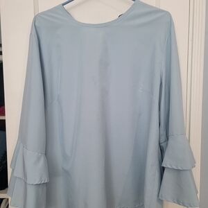 Elegant Light Blue Women's Top